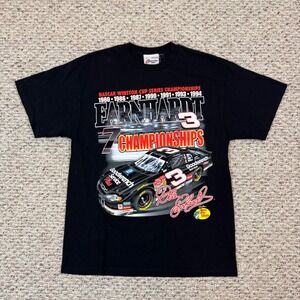 Dale Earnhardt NASCAR 7 Championships T-Shirt Mens Large Black Competitors View